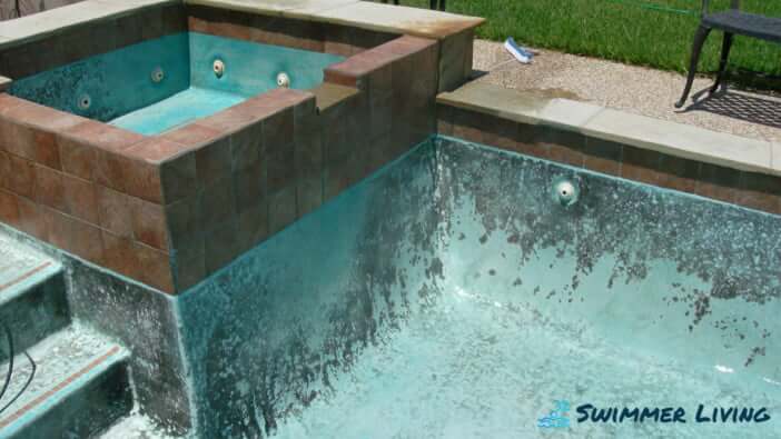 how to remove copper stains from pool