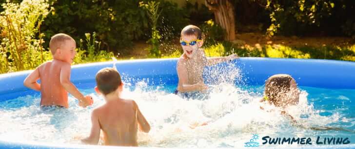 Salt water inflatable pool outlet